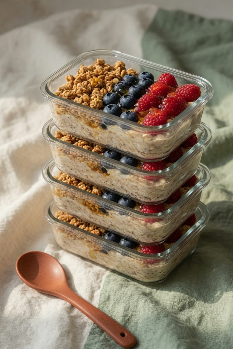 30 Easy Meal Prep Ideas for the Week (Breakfast, Lunch & Dinner) 5 30 Easy Meal Prep Ideas for the Week (Breakfast, Lunch & Dinner) cream ceramic bowl filled with fluffy quinoa sliced grilled chicken roasted sweet potato cubes and fresh herbs on sage green linen with terracotta sauce bowl