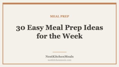 meal prep ideas week