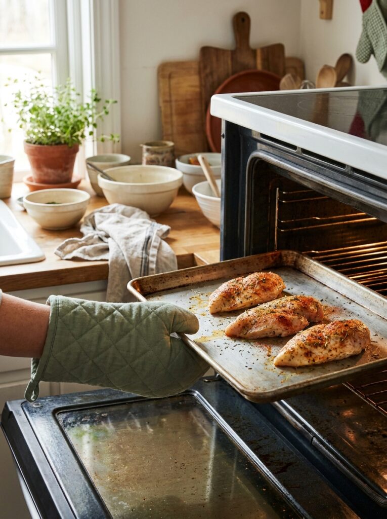 How to Cook Chicken Breast So It's Never Dry Again: Every Method Compared 5 How to Cook Chicken Breast So It's Never Dry Again: Every Method Compared Seasoned chicken breasts on a baking sheet ready to go into the oven