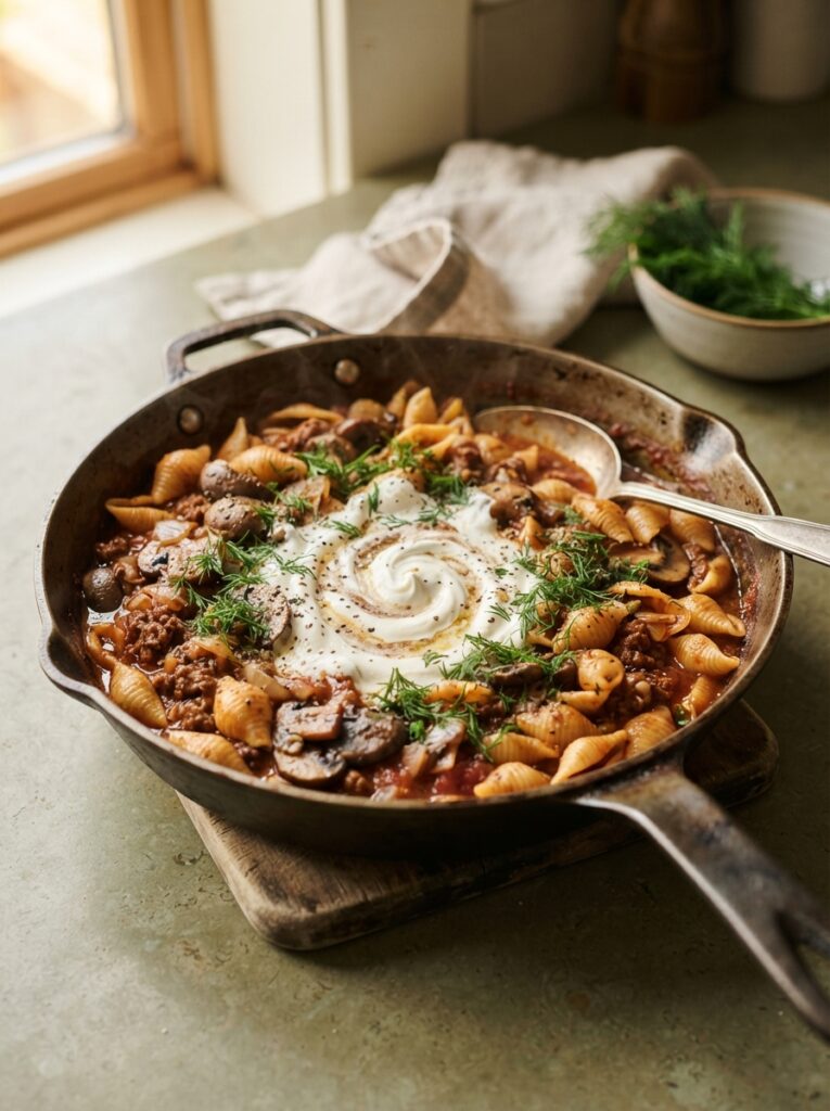 One-Pot Pasta Dinners for Busy Weeknights: 8 Easy Recipes 5 One-Pot Pasta Dinners for Busy Weeknights: 8 Easy Recipes One-pot beef and mushroom pasta in a skillet