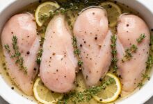 Chicken breast cooked using several different methods to stay juicy and never dry
