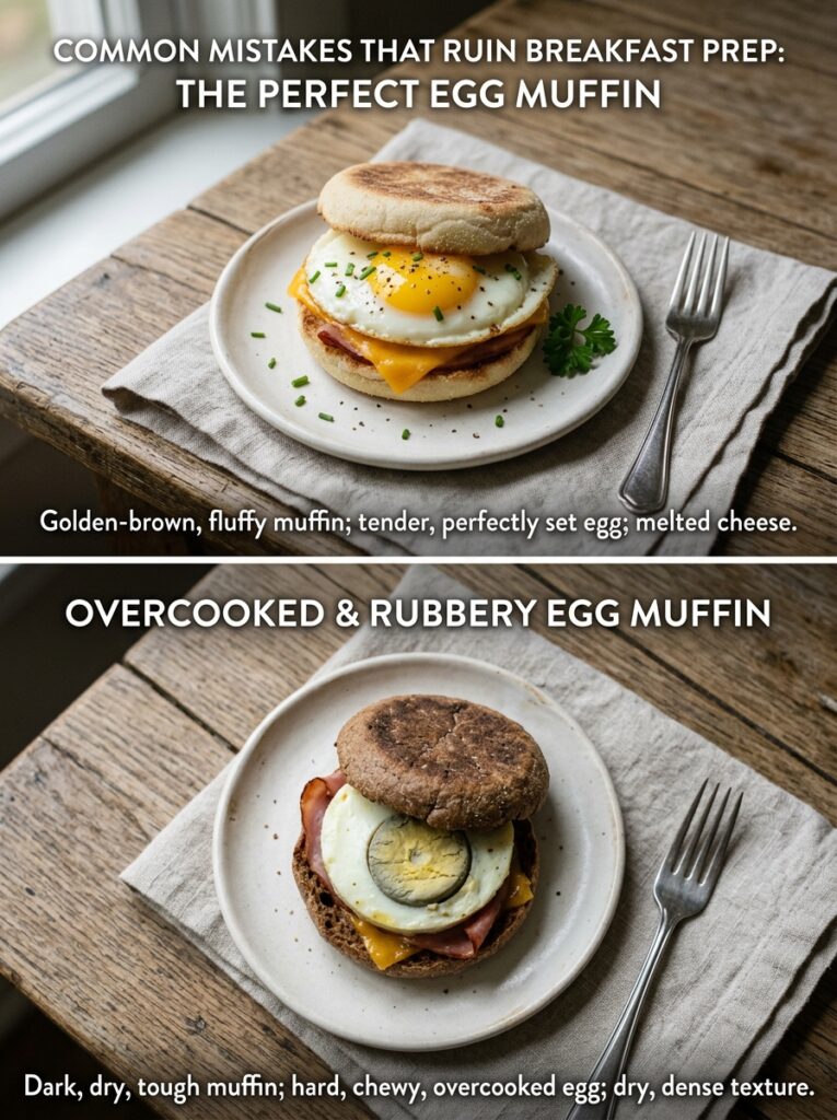 High-Protein Breakfast Ideas for Meal Prep 18 High-Protein Breakfast Ideas for Meal Prep Comparison of a fresh egg muffin and an overcooked rubbery one