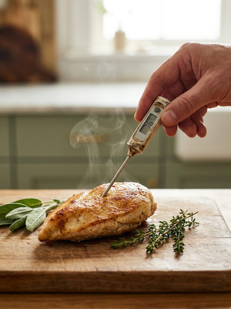 How to Cook Chicken Breast So It's Never Dry Again: Every Method Compared 3 How to Cook Chicken Breast So It's Never Dry Again: Every Method Compared Hand inserting an instant-read meat thermometer into a seared chicken breast to check doneness