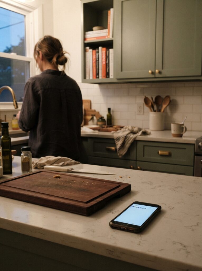 15 Cooking Tips for Busy Families to Save Time, Eat Healthier, and Stress Less 2 15 Cooking Tips for Busy Families to Save Time, Eat Healthier, and Stress Less Busy family kitchen counter at the end of a long day