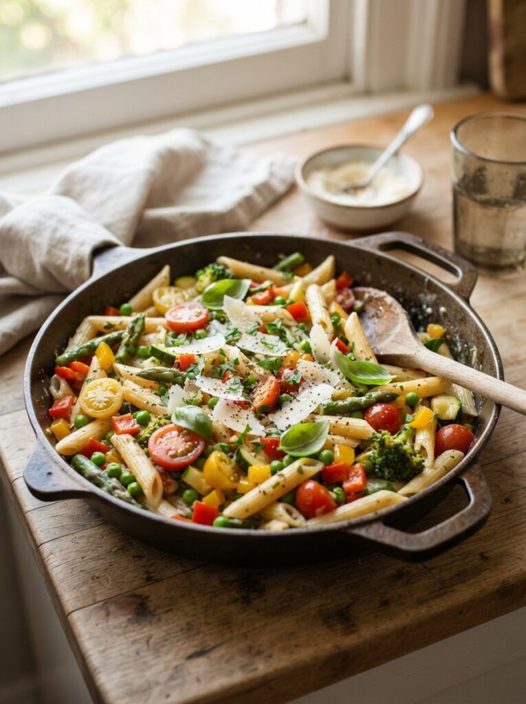 One-Pot Pasta Dinners for Busy Weeknights: 8 Easy Recipes 6 One-Pot Pasta Dinners for Busy Weeknights: 8 Easy Recipes Vegetarian one-pot pasta primavera with fresh vegetables