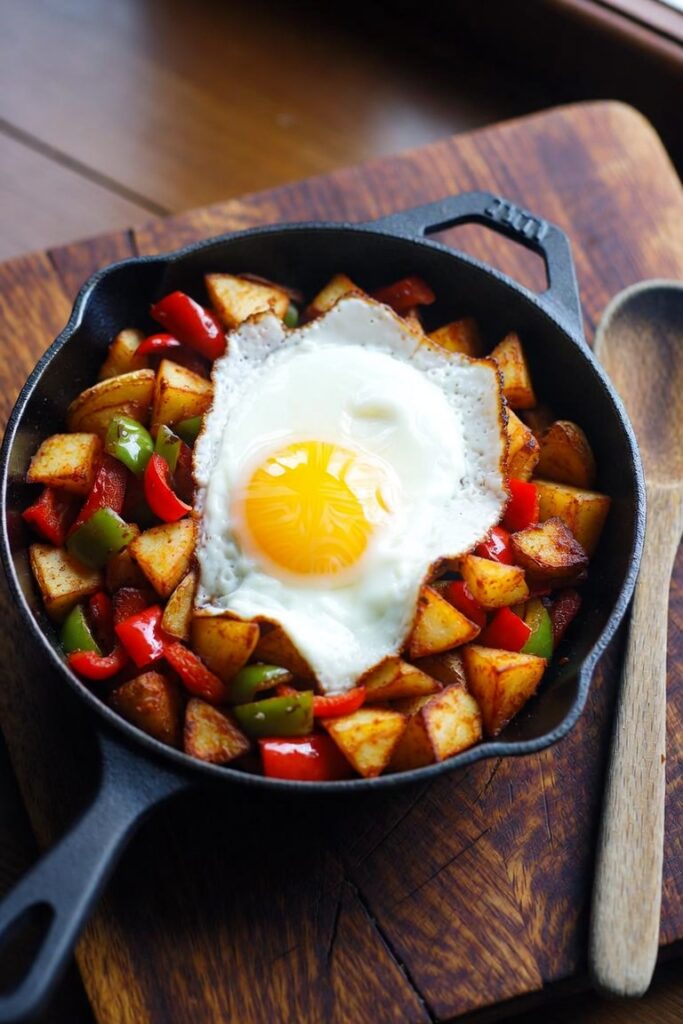 One-Pan Dinner Recipes for Busy Weeknights: 12 Easy Ideas 4 One-Pan Dinner Recipes for Busy Weeknights: 12 Easy Ideas Cast iron skillet egg and vegetable hash with a fried egg on top