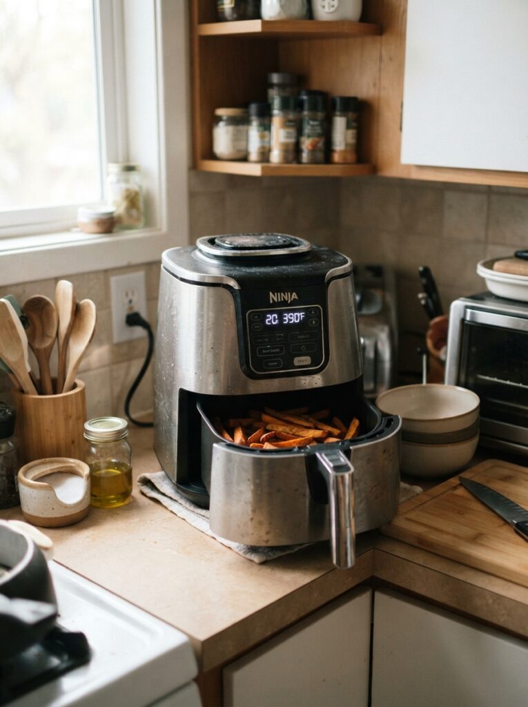Best Air Fryers for Small Kitchens: A Buying Guide by Size and Budget 2 Best Air Fryers for Small Kitchens: A Buying Guide by Size and Budget Air fryer on a small kitchen counter with limited space