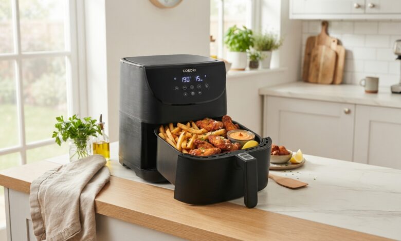 Best Air Fryers for Small Kitchens: A Buying Guide by Size and Budget 1 Best Air Fryers for Small Kitchens: A Buying Guide by Size and Budget Modern air fryer with crispy golden food