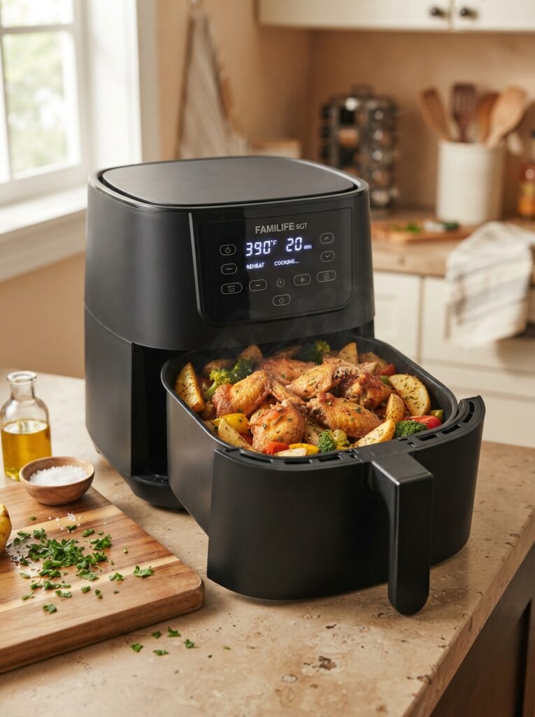 Best Air Fryers for Small Kitchens: A Buying Guide by Size and Budget 4 Best Air Fryers for Small Kitchens: A Buying Guide by Size and Budget Larger 6 to 8 quart air fryer for family cooking