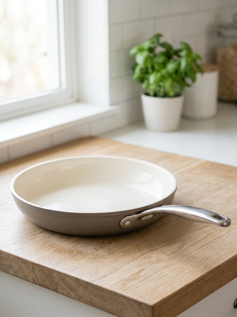 Best Non-Stick Cookware Sets for Beginners: A Buying Guide 6 Best Non-Stick Cookware Sets for Beginners: A Buying Guide Ceramic nonstick pan with light colored coating
