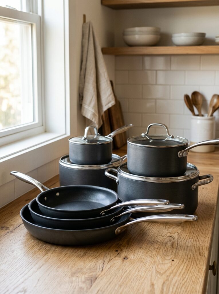 Best Non-Stick Cookware Sets for Beginners: A Buying Guide 3 Best Non-Stick Cookware Sets for Beginners: A Buying Guide Complete nonstick cookware starter set with multiple pans and lids