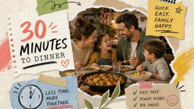 15 Quick Family Dinners Ready in 30 Minutes or Less 3 15 Quick Family Dinners Ready in 30 Minutes or Less 15 Quick Family Dinners Ready in 30 Minutes or Less