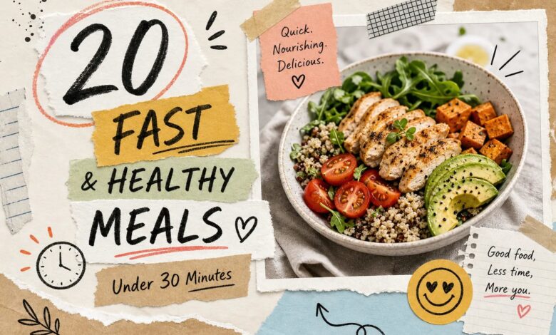 20 Fast Healthy Meals You Can Make in Under 30 Minutes 1 20 Fast Healthy Meals You Can Make in Under 30 Minutes 20 Fast Healthy Meals You Can Make in Under 30 Minutes