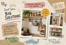 Best Small Kitchen Organization Hacks for Renters (No Drilling!)