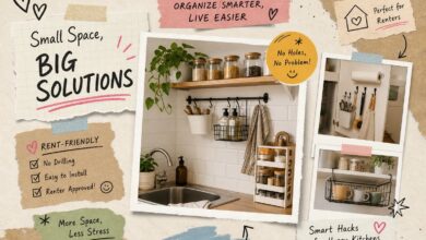 Best Small Kitchen Organization Hacks for Renters (No Drilling!)