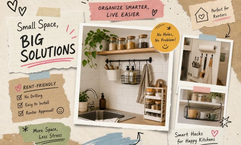 Best Small Kitchen Organization Hacks for Renters (No Drilling!) 1 Best Small Kitchen Organization Hacks for Renters (No Drilling!) Best Small Kitchen Organization Hacks for Renters (No Drilling!)