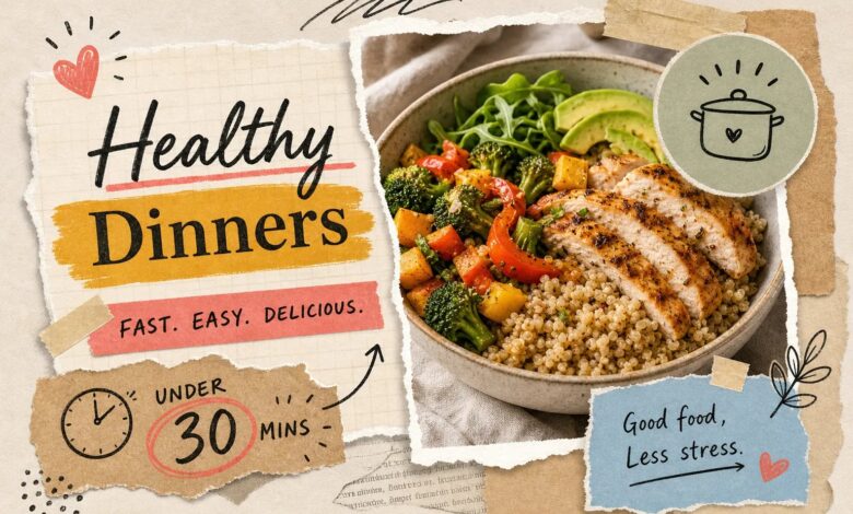 How to Cook Healthy Dinners in Under 30 Minutes 1 How to Cook Healthy Dinners in Under 30 Minutes How to Cook Healthy Dinners in Under 30 Minutes